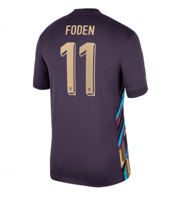 England Phil Foden #11 Replika Udebanetrøje EM 2024 Kortærmet